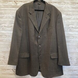 Vito Rufolo Mens NO SIZE 57 Sports Coat Jacket Blazer Brown Houndstooth 3 Button